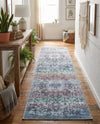 Baroque Era Collection Area Rug - Versailles (Blue Green) Runner Blue Green  lifestyle 15