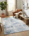 Aegean Elegance Washables Collection Area Rug -  Paros Rectangle Ivory Gray  lifestyle 14