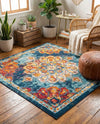 Beverly Grove Collection Area Rug - Melrose (Multi) Square Multi  lifestyle 58