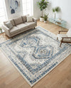 Savannah Elegance Collection Area Rug -  Tybee (Ivory Aqua) Square Ivory Aqua  lifestyle 70