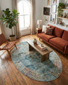 Caribbean Breeze Collection Area Rug -  Yucatan Oval Multi  lifestyle 47