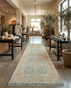 Bazaar Chic Collection Area Rug -  Kenitra Runner Blue and Ivory  lifestyle 42