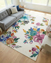 Meadow Breeze Collection Area Rug - Wildflower Rectangle Ivory  lifestyle 37