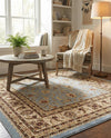 Jaipur Elegance Collection Area Rug -  Nahargarh (Light Blue) Square Light Blue  lifestyle 27