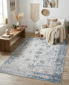 Riviera Elegance Collection Area Rug - Antibes (Light Blue) Rectangle Light Blue  lifestyle 19
