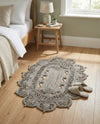 Woven Seaside Jute Collection Area Rug - Coastalhaven (Gray) Oval Gray  lifestyle 23