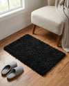 Plush Oasis Collection Area Rug - Serenity (Jet Black) Rectangle Jet Black  lifestyle 27