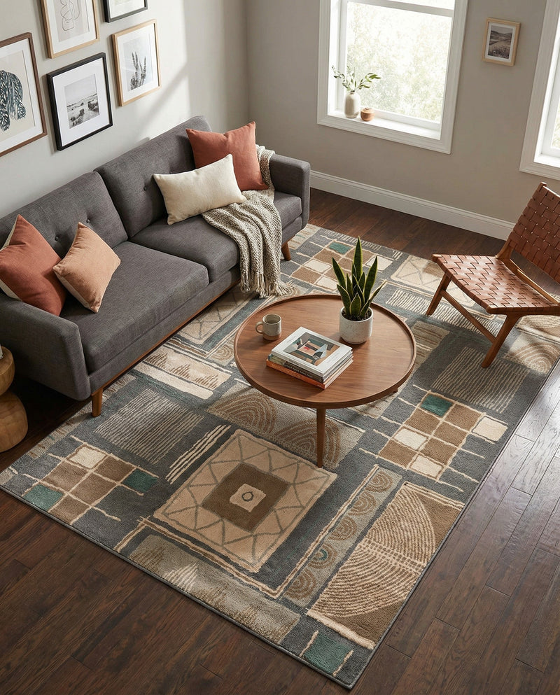 Savannah Sojourn Collection Area Rug -  Tsavo Rectangle Multi  lifestyle 6