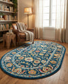 Adriana Terrace Collection Area Rug -  Positano (Navy Blue) Oval Navy Blue  lifestyle 52