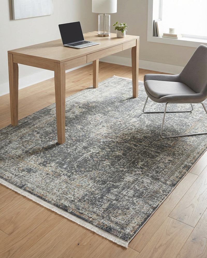 Caribbean Breeze Collection Area Rug -  Utila Rectangle Fume Gray  lifestyle 24