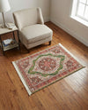 Caribbean Breeze Collection Area Rug -  Windward Rectangle Green  lifestyle 43