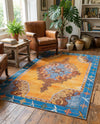 Heritage Elegance Collection Area Rug -  Winterthur (Orange) Rectangle Orange  lifestyle 13