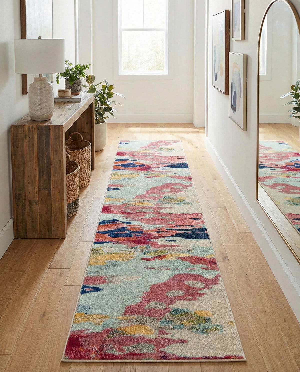 Marrakesh Elegance Collection Area Rug -  Skhirat Runner Pink  lifestyle 82