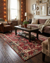 Neptune Elegance Collection Area Rug -  Galatea (Burgundy) Rectangle Burgundy  lifestyle 16