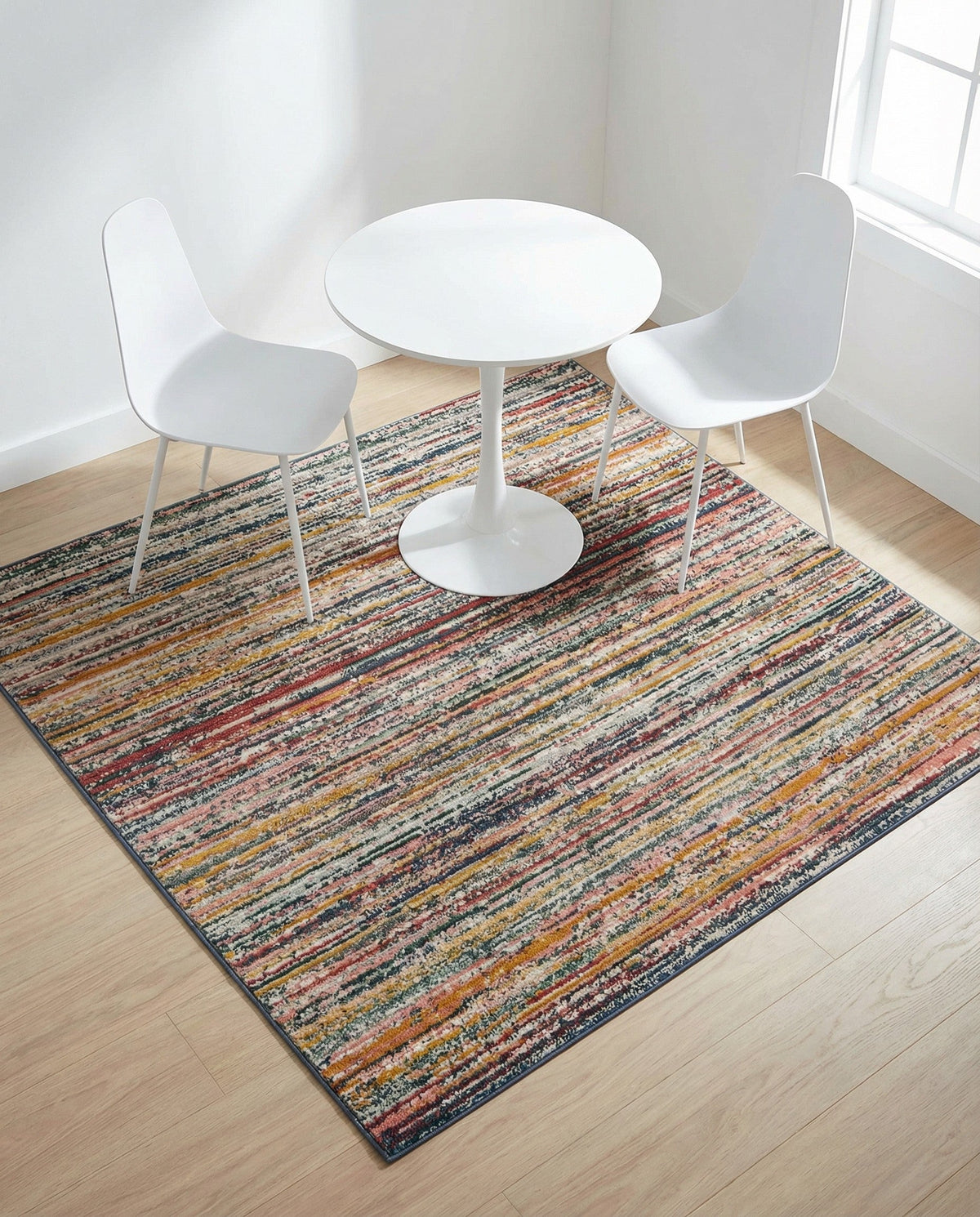Jewel Oasis Collection Area Rug - Sapphire (Multi) Square Multi  lifestyle 140