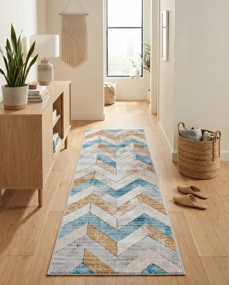 Dresden Elegance Collection Area Rug -  Bautzen Runner Blue  lifestyle 49