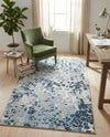 Aegean Elegance Washables Collection Area Rug -  Andros Rectangle Gray Navy Green  lifestyle 5