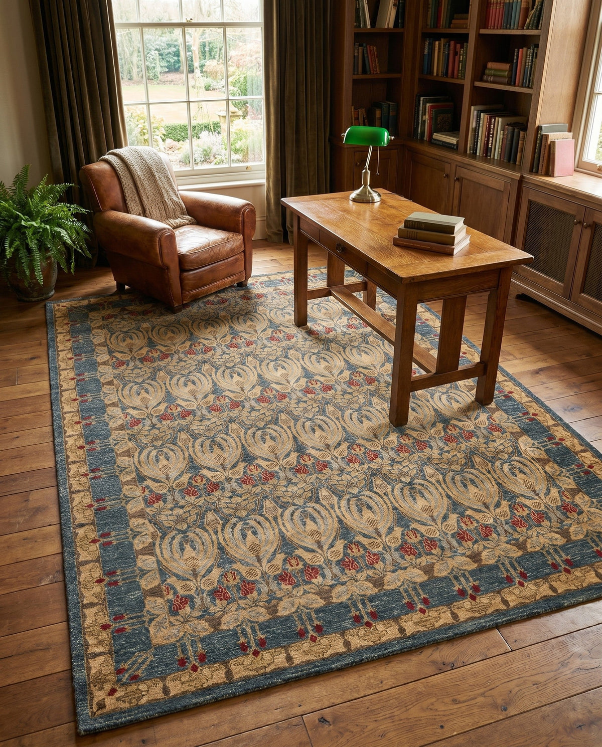 Chelsea Elegance Collection Area Rug -  Brompton (Navy Blue) Rectangle Navy Blue  lifestyle 44
