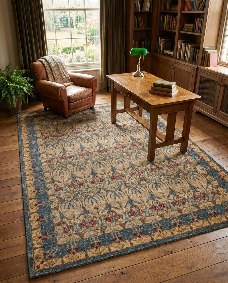 Chelsea Elegance Collection Area Rug -  Brompton (Navy Blue) Rectangle Navy Blue  lifestyle 44