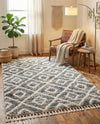 Cozy Cove Shag Collection Area Rug -  Dunes Rectangle Gray  lifestyle 34