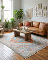 Arcadia Rugs Collection Area Rug -  Xanadu Rectangle Salmon  lifestyle 6