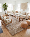 Casablanca Comfort Collection Area Rug -  Fez Rectangle Taupe  lifestyle 31