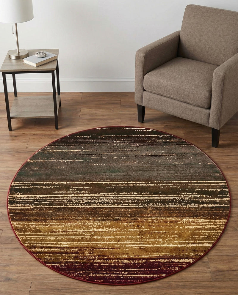 Bistro Lounge Collection Area Rug -  Cortado Round Beige  lifestyle 37