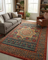 Ottoman Elegance Collection Area Rug -  Cappadocia Rectangle Navy Blue  lifestyle 59