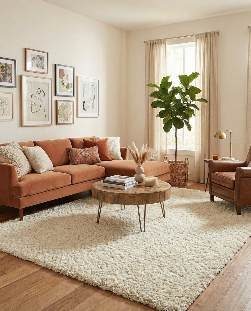 Eternal Plush Oasis Collection Area Rug -  Tranquility (Pearl) Rectangle Pearl  lifestyle 20