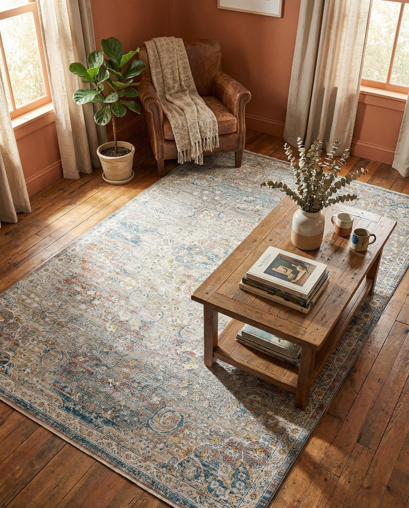 Coastal Haven Collection Area Rug - Seabreeze (Multi) Rectangle Multi  lifestyle 7