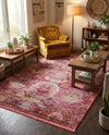 Caribbean Breeze Collection Area Rug -  Lucia Rectangle Pink  lifestyle 21