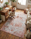 Aegean Elegance Washables Collection Area Rug -  Serifos Rectangle Rose Pink  lifestyle 36