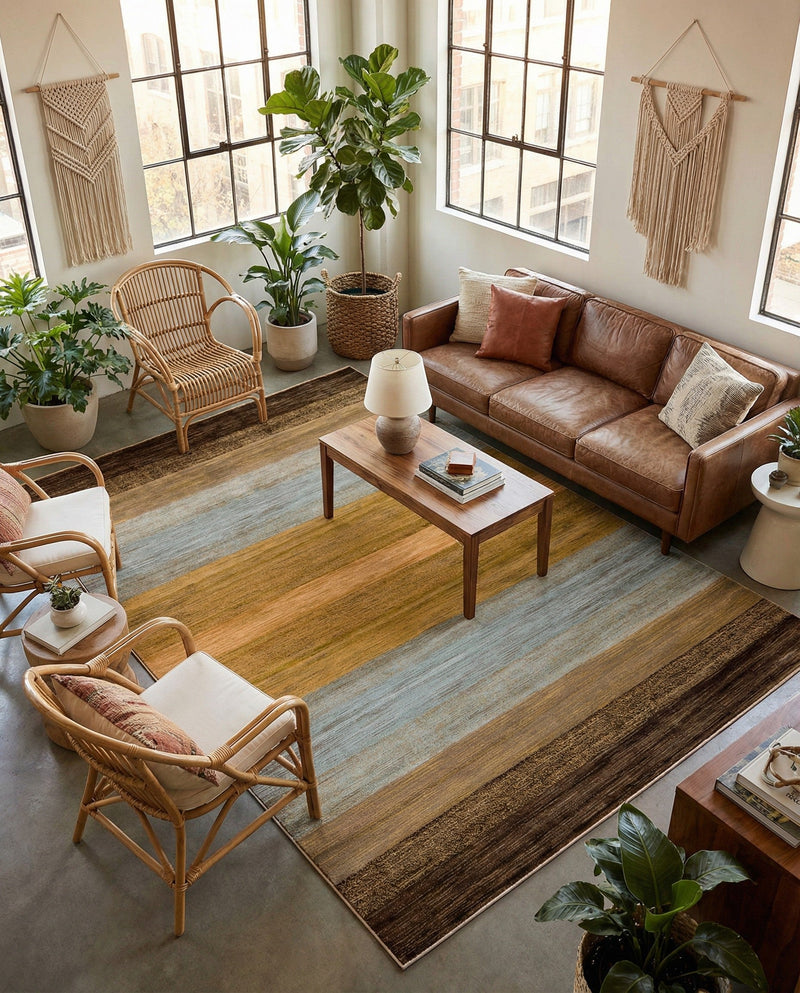 Zagros Oasis Collection Area Rug -  Mehran Rectangle Multi  lifestyle 7