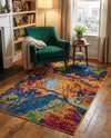 Caribbean Cove Collection Area Rug -  Bequia Rectangle Multi  lifestyle 12