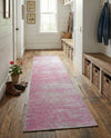 Sahara Essence Collection Area Rug - Oasis (Pink) Runner Pink  lifestyle 62