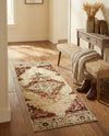 Neptune Elegance Collection Area Rug -  Naiad Runner Burgundy Beige  lifestyle 42