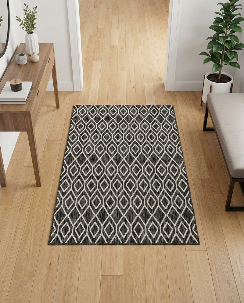 Urban Oasis Rugs Collection Area Rug -  Boulevard (Charcoal Gray) Rectangle Charcoal Gray  lifestyle 21