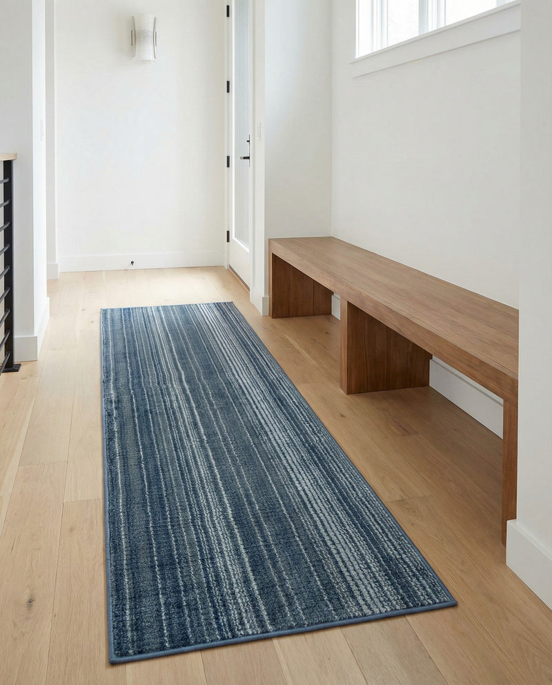 Jewel Oasis Collection Area Rug - Sapphire (Blue) Runner Blue  lifestyle 70