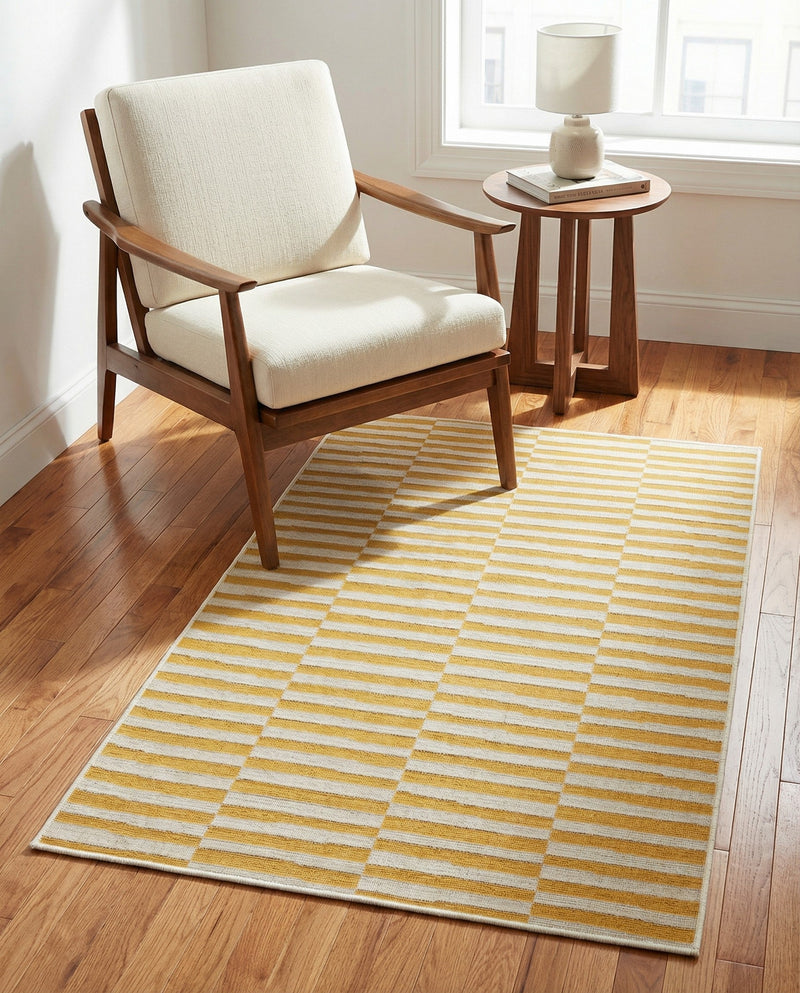 Soho Elegance Collection Area Rug -  Hudson (Yellow) Rectangle Yellow  lifestyle 21
