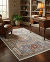 Persian Elegance Collection Area Rug -  Hamedan (Ivory) Rectangle Ivory  lifestyle 10