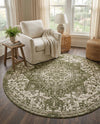 Urban Oasis Rugs Collection Area Rug -  Penthouse (Green) Round Green  lifestyle 38