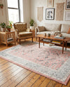 Adriana Terrace Collection Area Rug - Capri (Rose) Rectangle Rose  lifestyle 15