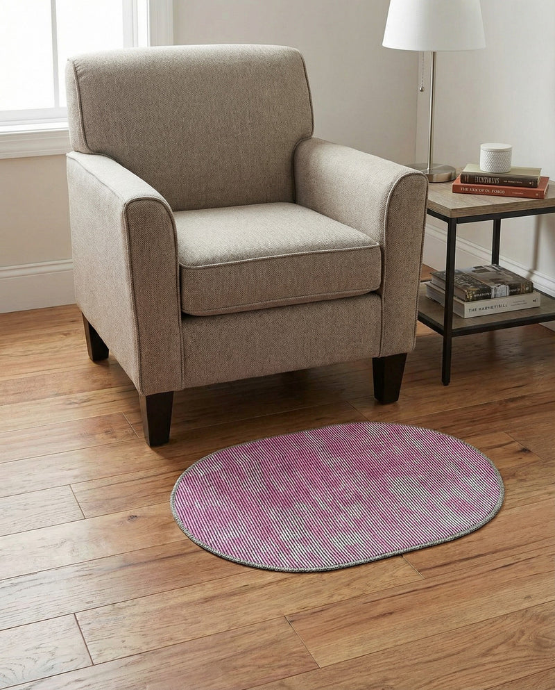 Sahara Essence Collection Area Rug - Oasis (Pink) Oval Pink  lifestyle 80