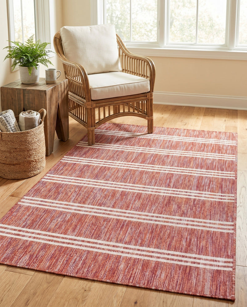 Urban Oasis Rugs Collection Area Rug -  District (Rust Red) Rectangle Rust Red  lifestyle 21