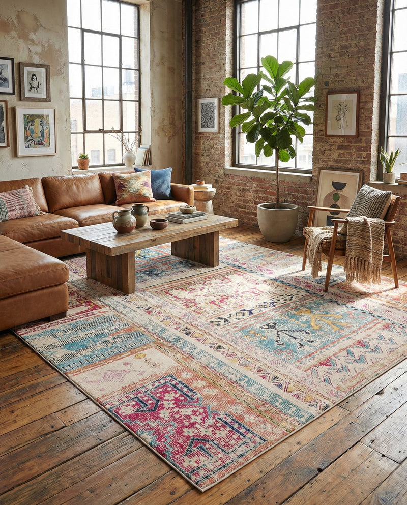 Sierra Collection Area Rug -  Tahoe Rectangle Multi  lifestyle 16