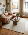 Solid Shag Seaside Collection Area Rug - Azure Cove (Ivory) Rectangle Ivory  lifestyle 6