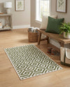 Urban Oasis Rugs Collection Area Rug -  Rooftop (Green) Rectangle Green  lifestyle 23