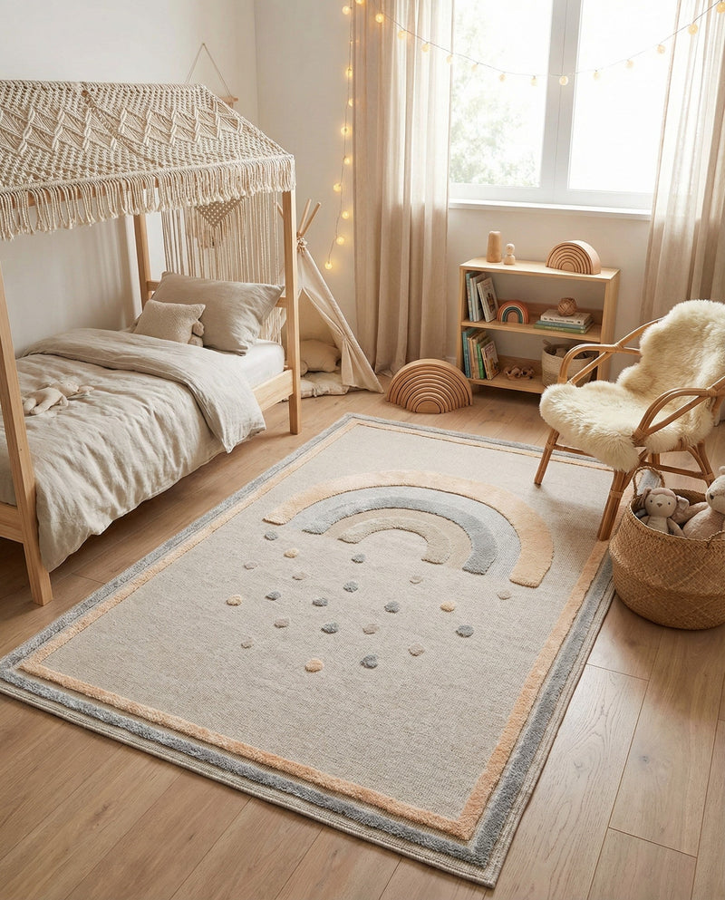 Wonder Tykes Collection Area Rug -  Frolicfield Rectangle Multi  lifestyle 13