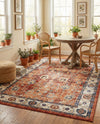 Eden Oasis Collection Area Rug -  Haven Rectangle Terracotta  lifestyle 17