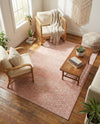 Marrakesh Lattice Collection Area Rug - Casablanca (Rose Pink) Rectangle Rose Pink  lifestyle 21
